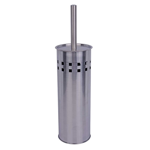 Toilet brush set enclosed stainless steel