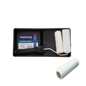 Progold 4" Mini roller kit (Tray handle 2 Foam 1 Pile sleeve)
