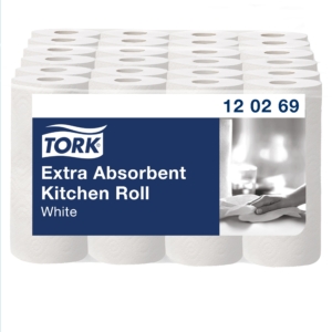 Tork Extra Absorbent Kitchen Roll (2x12) 120269 Eco Label