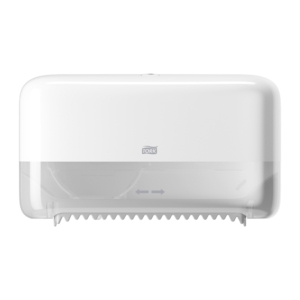 Tork Twin Coreless Mid-size Toilet Roll Dispenser White (T7) 558040