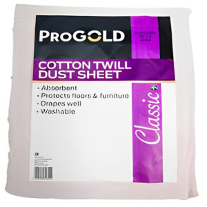 Progold Cotton Twill Dust Sheet protector12' x9'