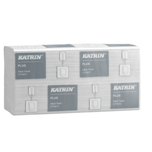 Katrin Classic Hand Towel C- fold 2 Ply White 73542 Eco Label