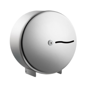 Polished Stainless Steel Mini Jumbo Toilet roll dispenser 10"