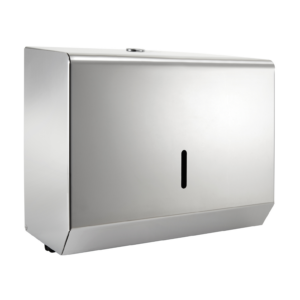 Polished Stainless Steel Small Paper Hand Towel Dispenser