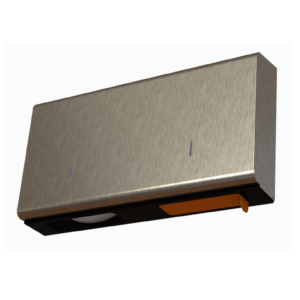 Brushed stainless steel opal twin mini micro dispenser